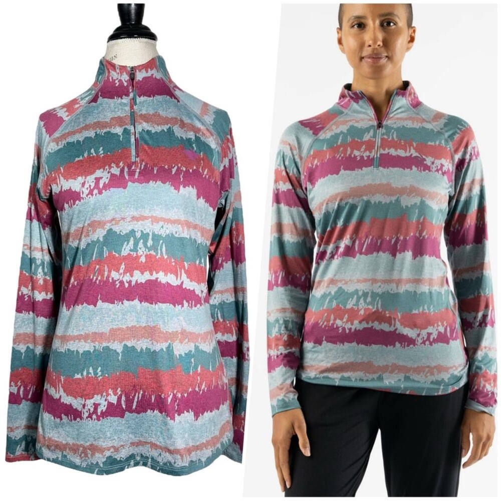 Rabbit | Women | EZ Zip 2.0 Athletic Running Stretch Quarter Zip Shirt | Medium